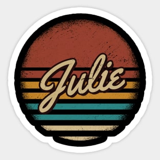 Julie Vintage Text Sticker